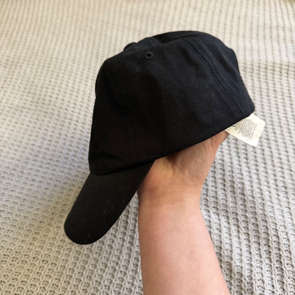 Adidas Viva La Golf Black Embroidered Baseball Cap Hat Adjustable Women OSFW - Picture 2 of 4